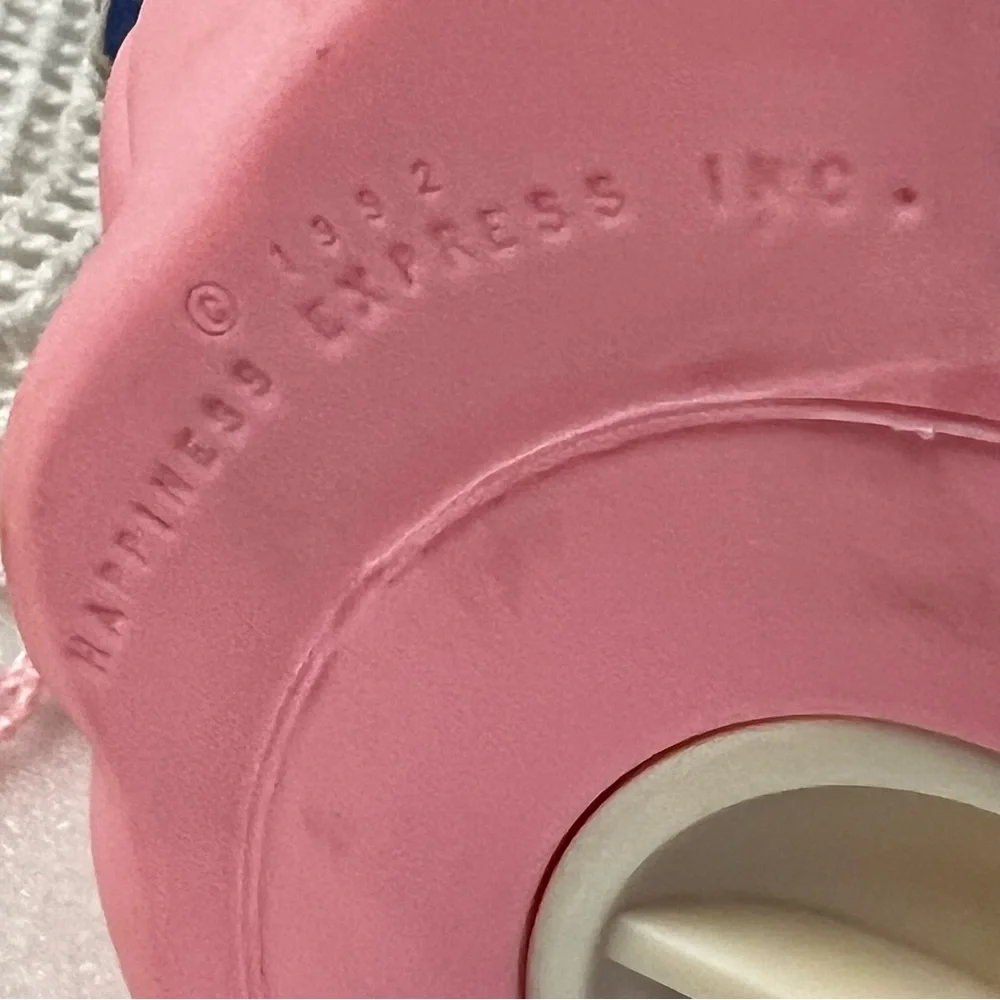 Vintage 1992 Happiness Express “This Silly Piggy” Pink Piggy Bank With Box